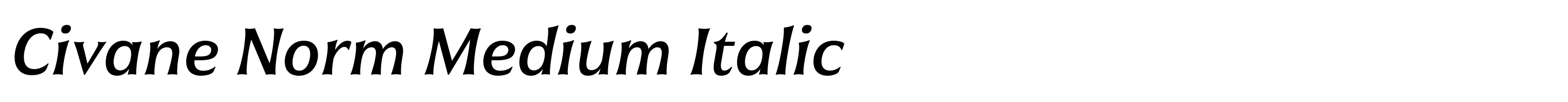 Civane Norm Medium Italic